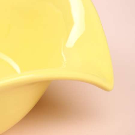 Тарелка Sima-Land «Капля»керамика желтая 23 см Иран