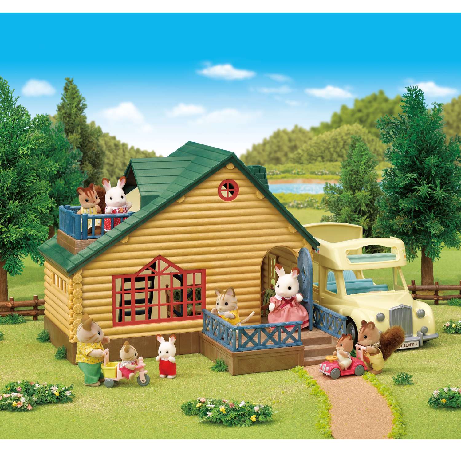 Набор игровой Sylvanian Families Коттедж с зеленой крышей 5610 - фото 5