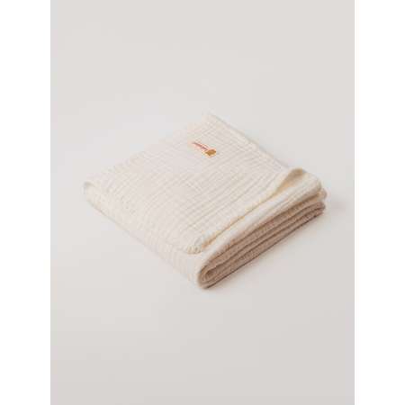 Муслиновое одеяло Bebekevi для новорожденного четырехслойное экрю