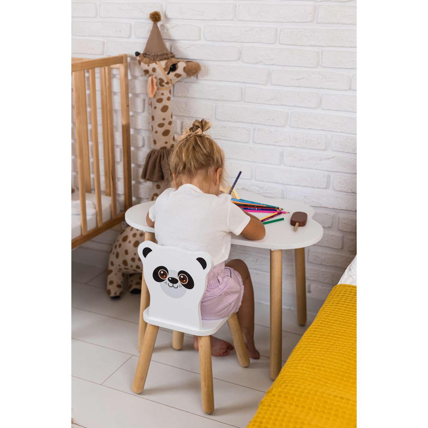 Детский стол и стул Конёк-Горбунёк Панда - фото 2