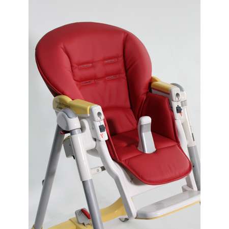 Чехол из экокожи Чехольчик ОК на стульчик для кормления Peg perego Prima Pappa Diner красный