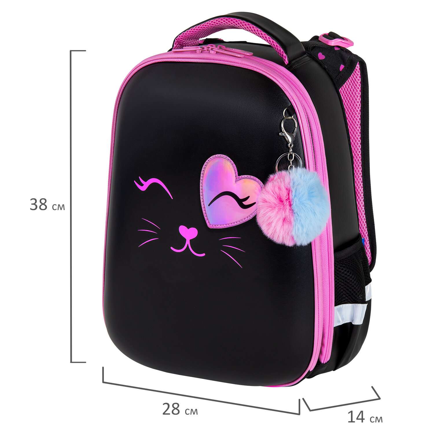 Рюкзак школьный Brauberg для девочки детский в 1 класс - фото 7
