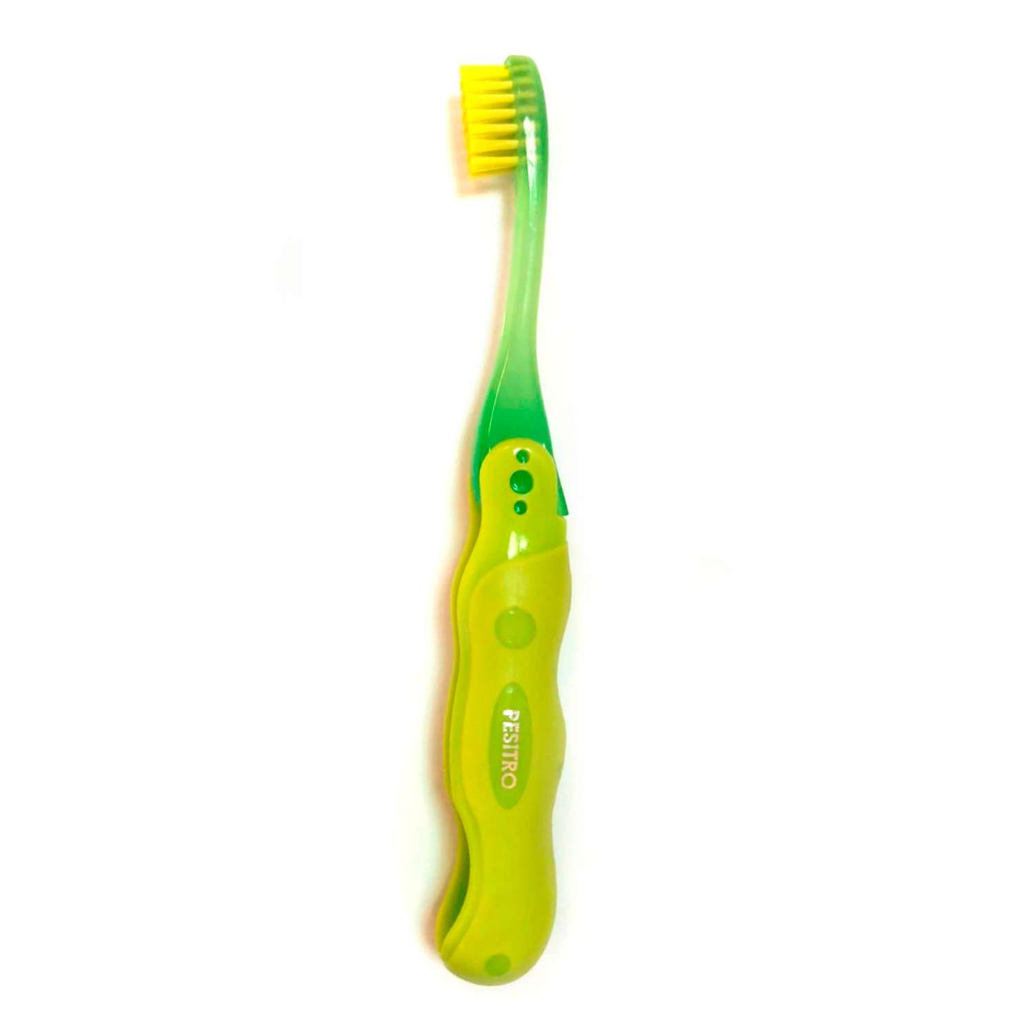 Детская зубная щетка Pesitro Go-Kidz Ultra soft 4380 Зеленая - фото 1