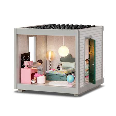 Кукольный домик Lundby Комната 22 см открытый на 360 обои в наборе LB_60102200