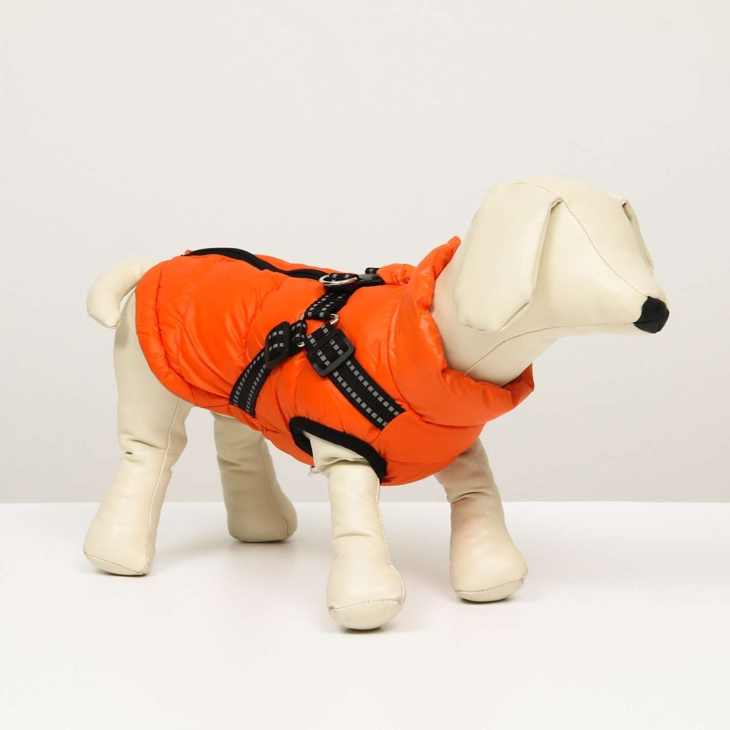 Куртка для собак Sima-Land со шлейкой коралловая - фото 2