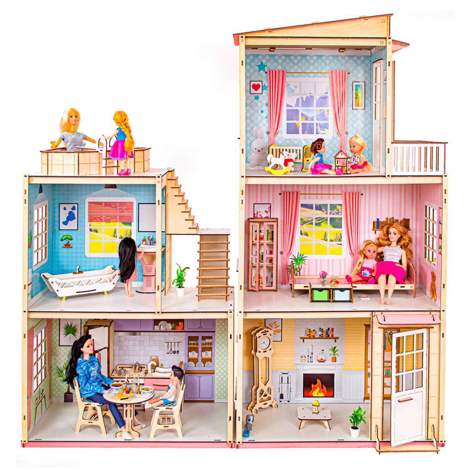 Кукольный домик - купить в Рязани домик Paremo Вдохновение | Счастливое детство