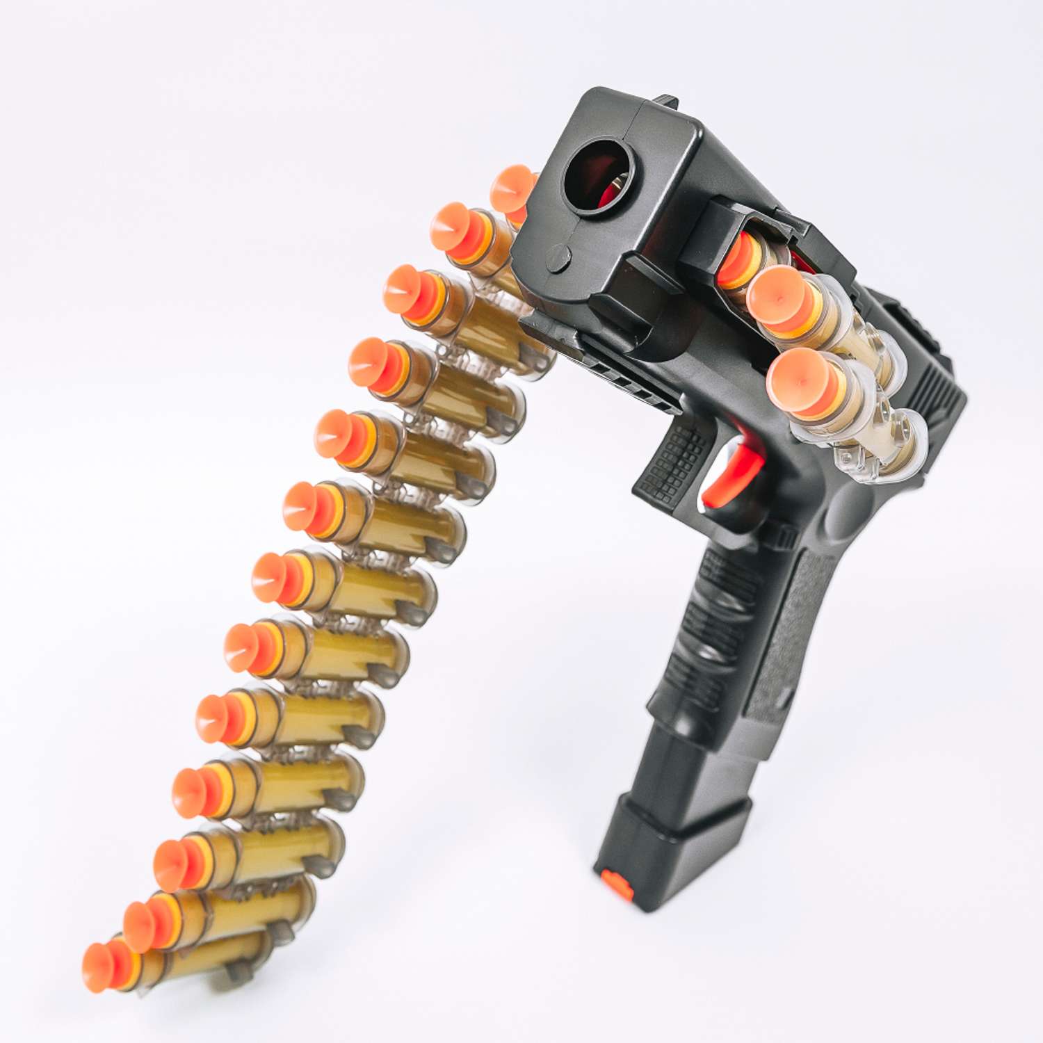 Пистолет детский игрушечный HITMAN GUN автоматический с пульками и дополнительные боеприпасы - фото 23