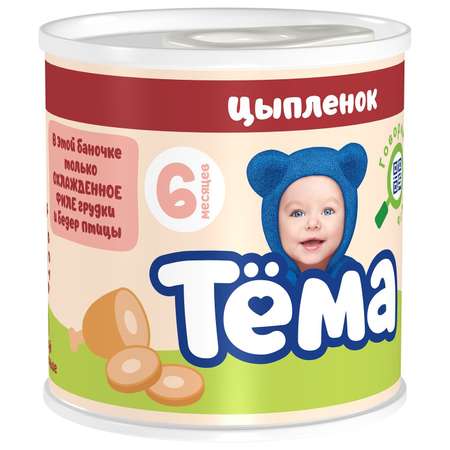 Пюре Тёма цыпленок 100г с 6месяцев