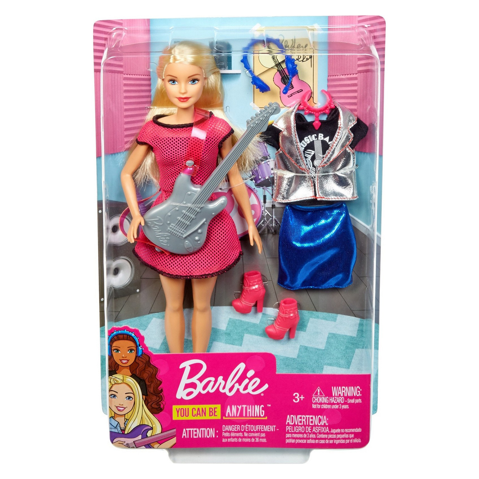 Набор игровой Barbie Barbie Кем быть Музыкант GDJ34 купить по цене 999 ₽ в  интернет-магазине Детский мир