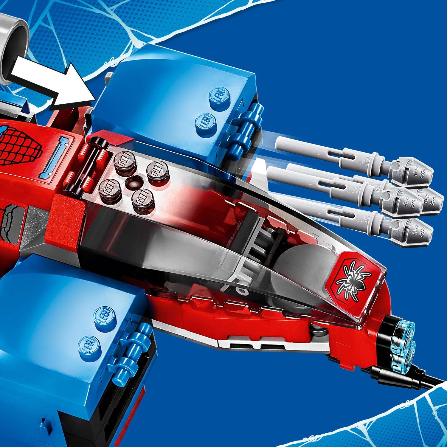 Конструктор LEGO Super Heroes Реактивный самолет Человека-паука против Робота Венома 76150 - фото 13