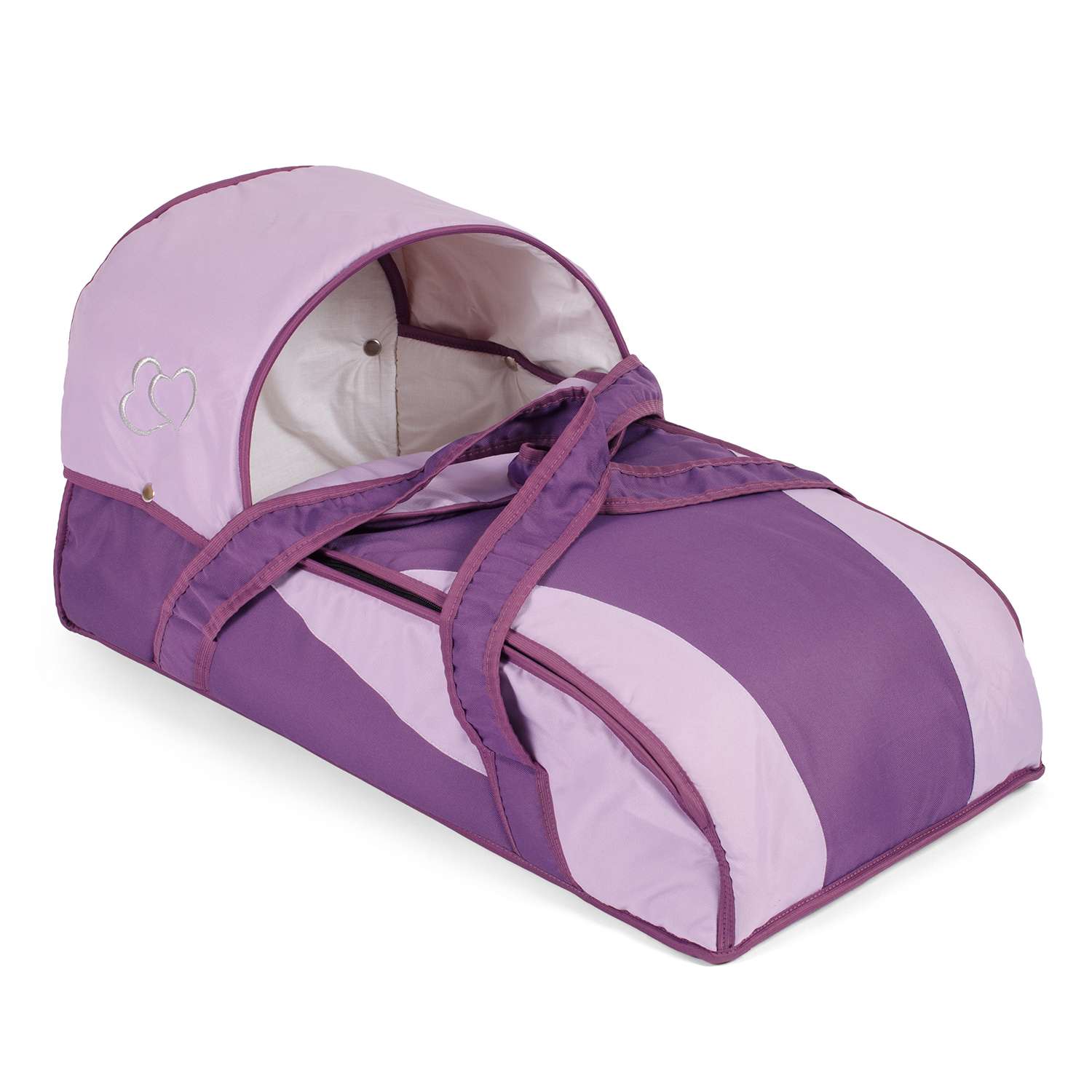Переноска-люлька BABY STYLE New фиолетовый светло-сиреневый вышивка 16559 - фото 1