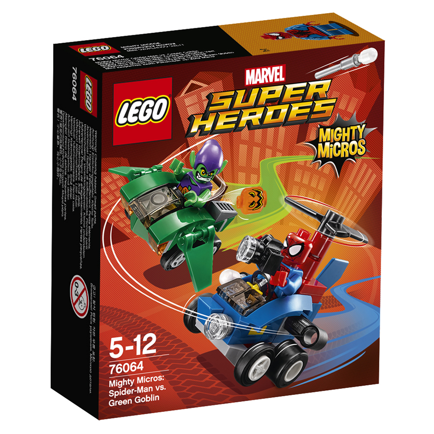 Конструктор LEGO Super Heroes Человек?паук против Зелёного Гоблина (76064)  купить по цене 889 ₽ в интернет-магазине Детский мир