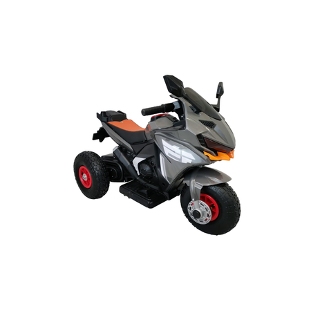 Электромотоцикл детский Jiajia трицикл 2 мотора надувные колеса