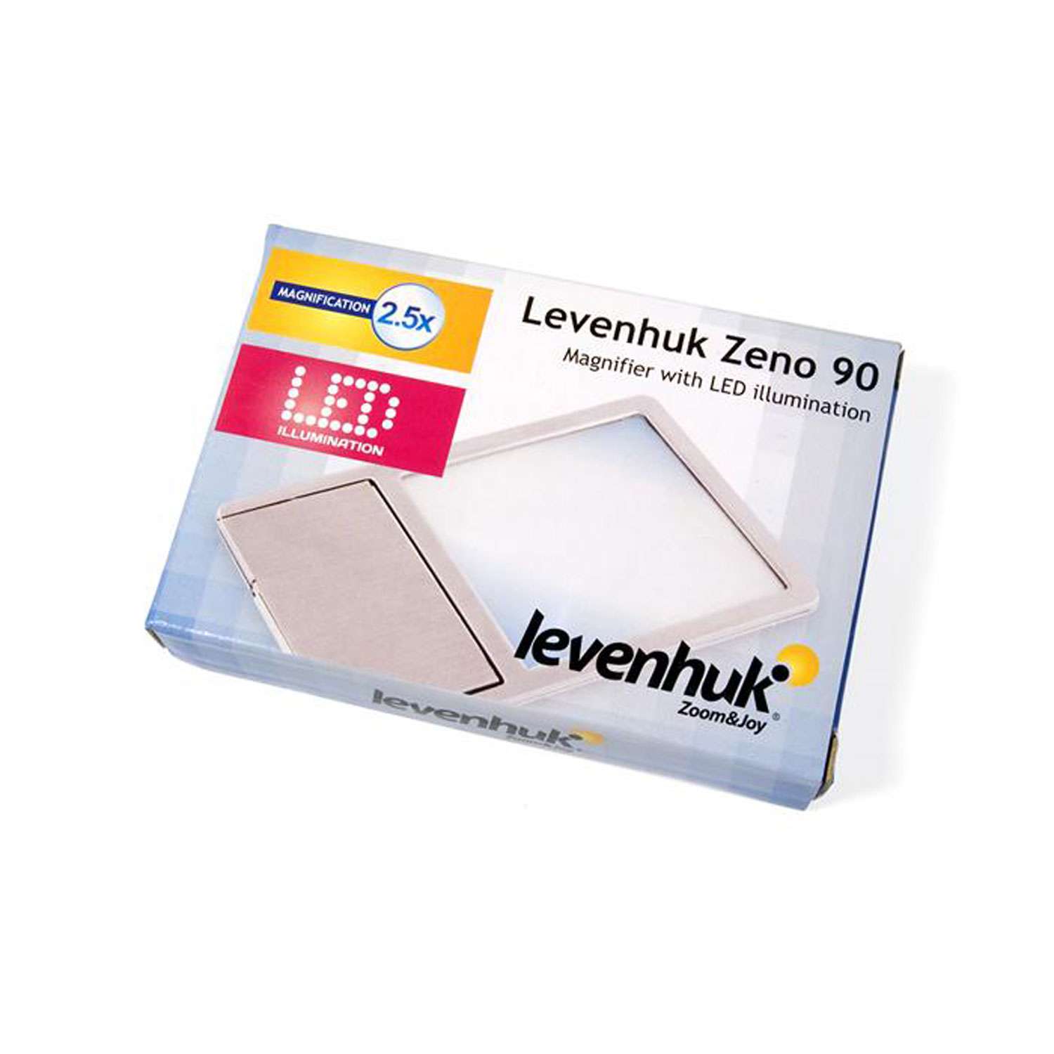 Лупа Levenhuk Zeno 90 2.5x 48x45 мм 1 LED металл Линза Френеля - фото 2
