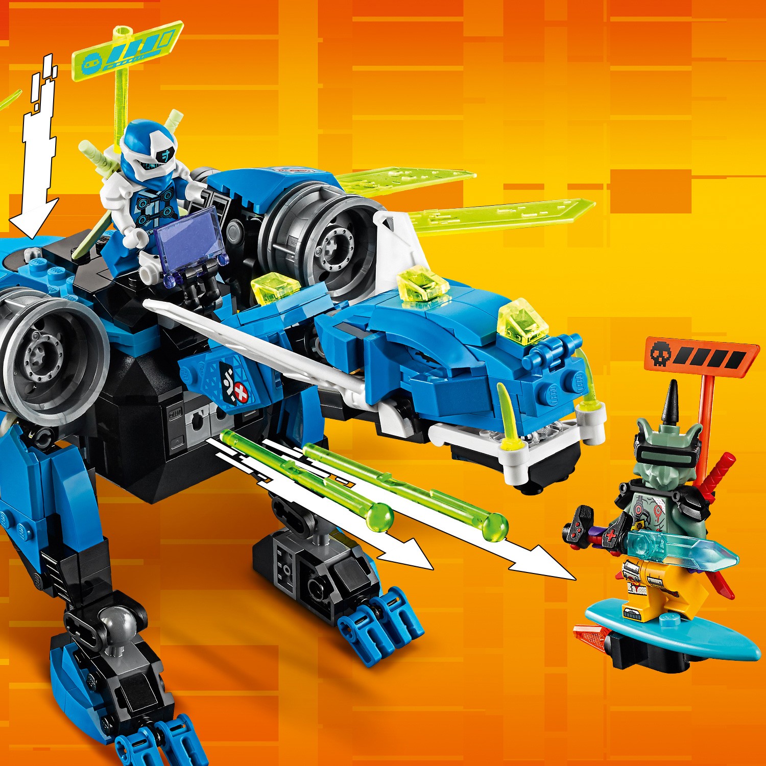 Конструктор LEGO Ninjago Кибердракон Джея 71711 - фото 16