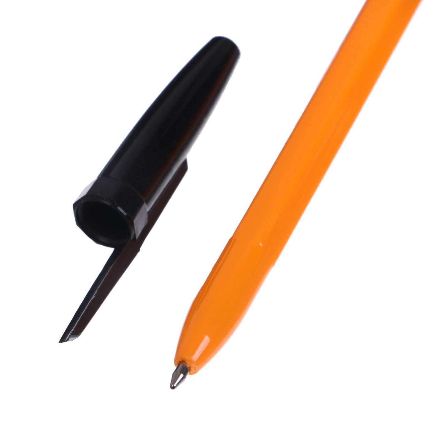Ручка Calligrata 0.7 мм черная корпус оранжевый - фото 3