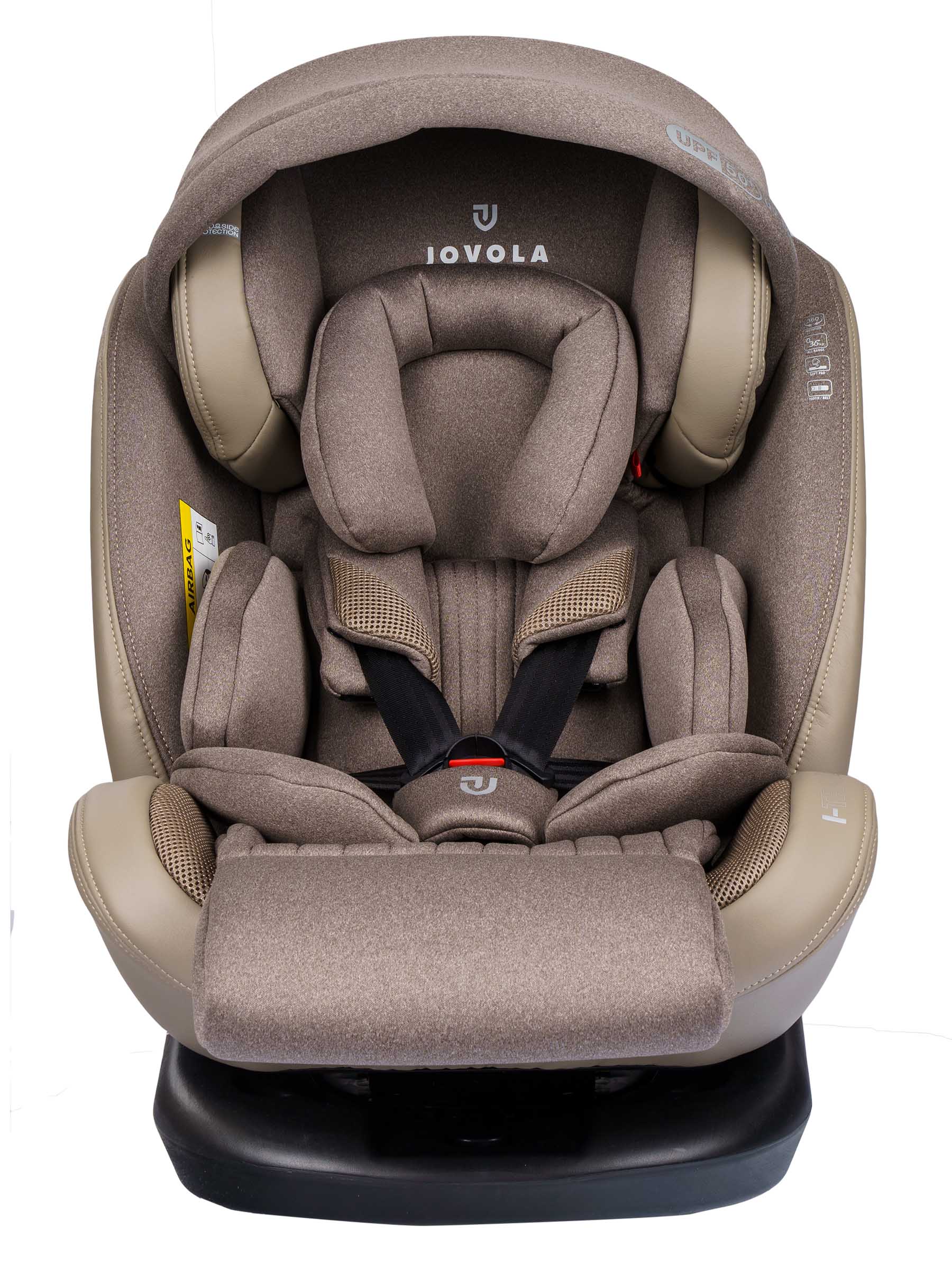 Автокресло JOVOLA I-TRAVEL ISOFIX группа 0+1+2+3 (0-36 кг) бежевый - фото 16