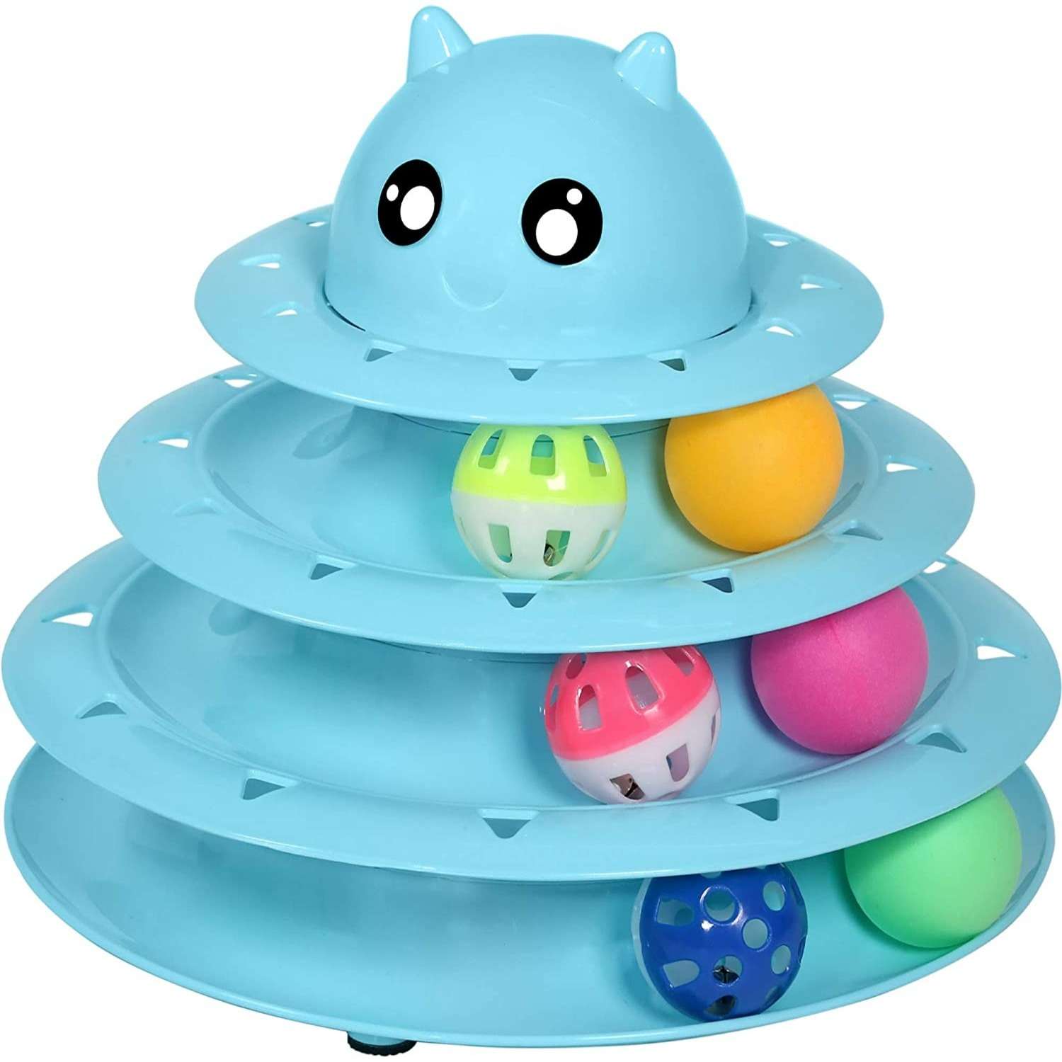 Игрушка для кошек ZDK трек интерактивный ZooWell голубой - фото 1