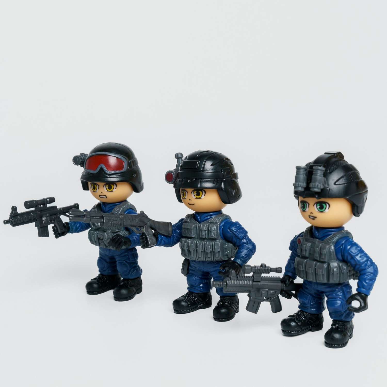 Солдатики BATTLETIME Набор из 3 фигурок солдатиков Полицейский Спецназ для мальчиков - фото 6