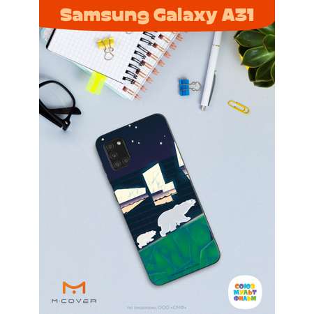 Силиконовый чехол Mcover для смартфона Samsung A31 Союзмультфильм Мама-медведица