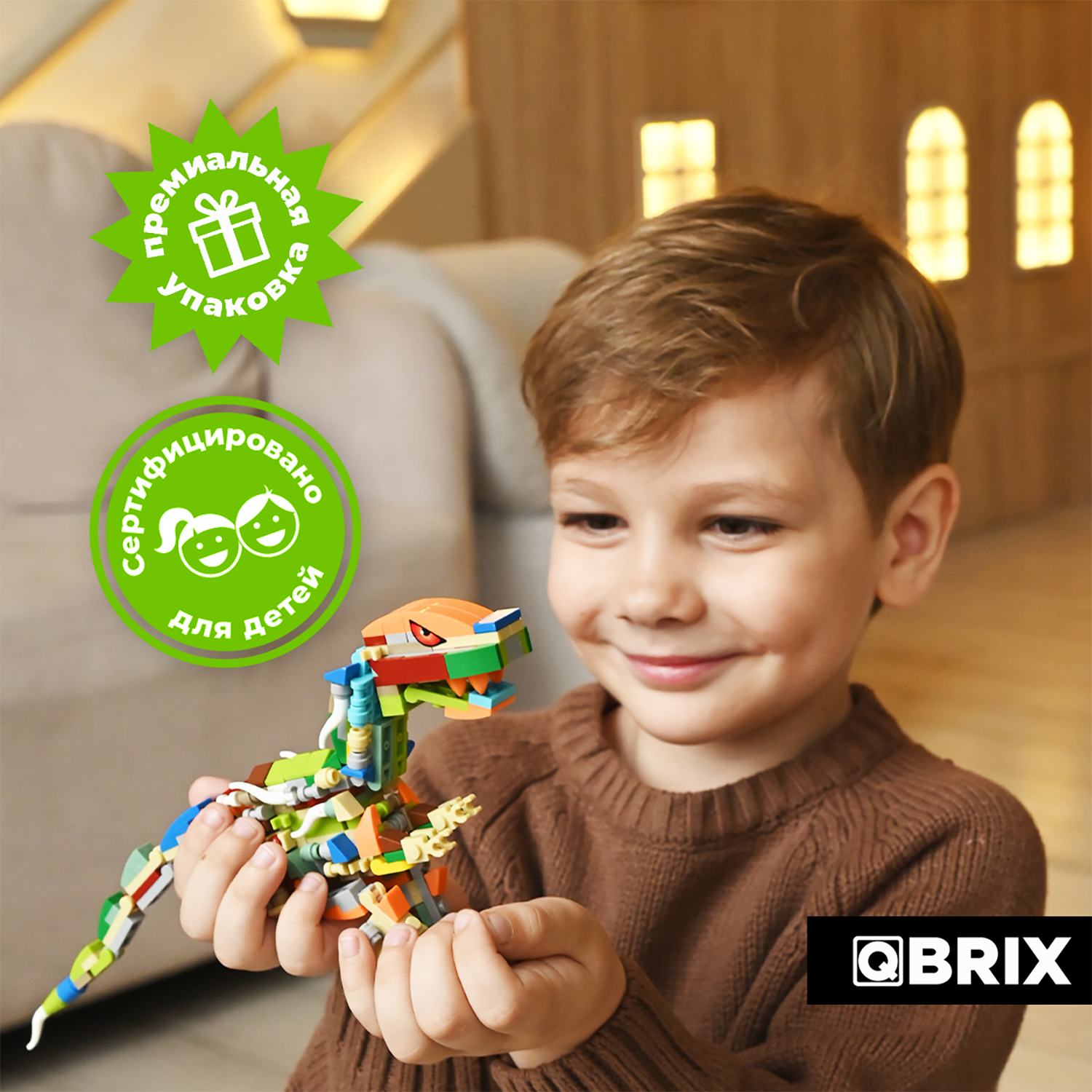Конструктор Qbrix Kids Мир динозавров 30025 - фото 10