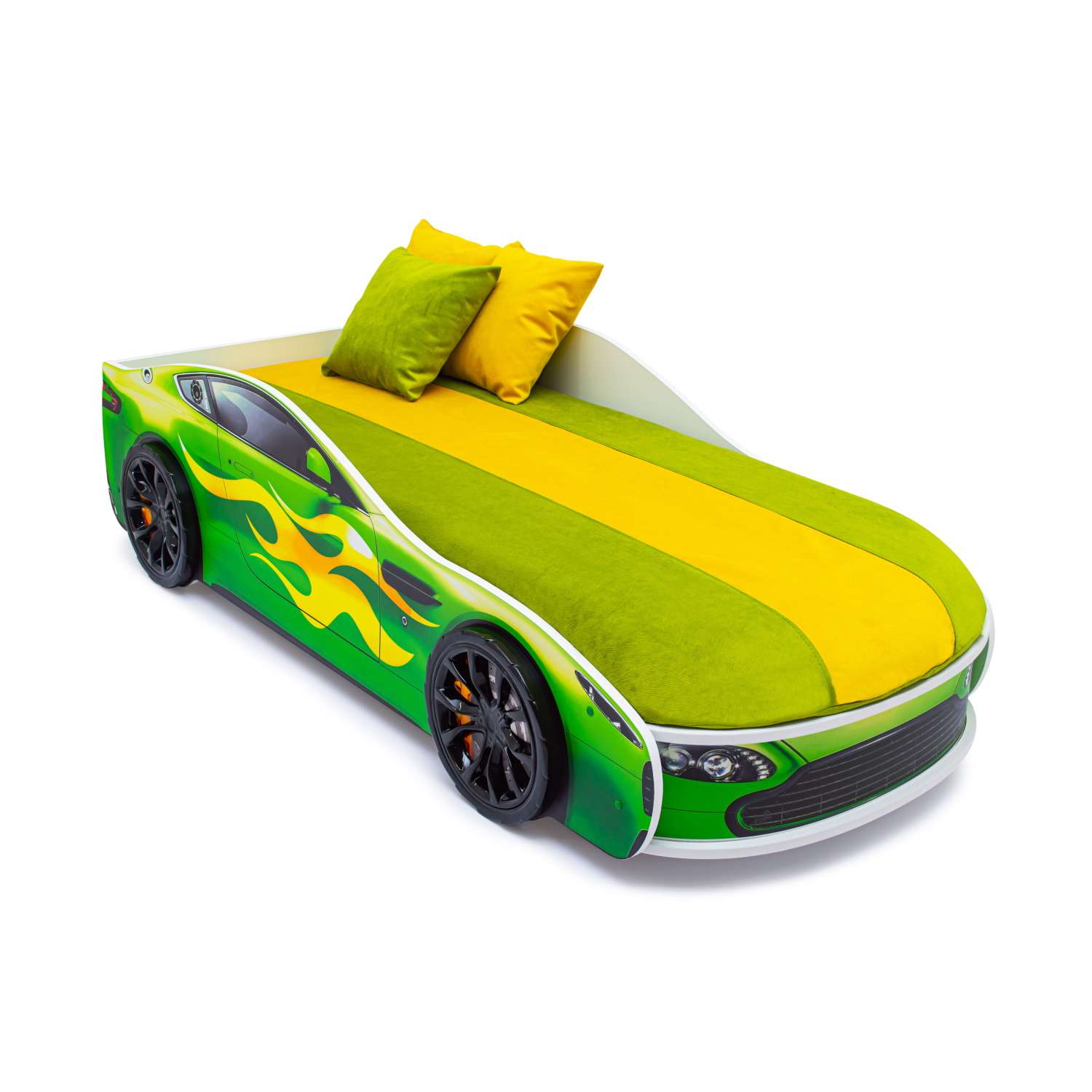 Кровать-машина Бельмарко Бондмобиль Зеленый - фото 8