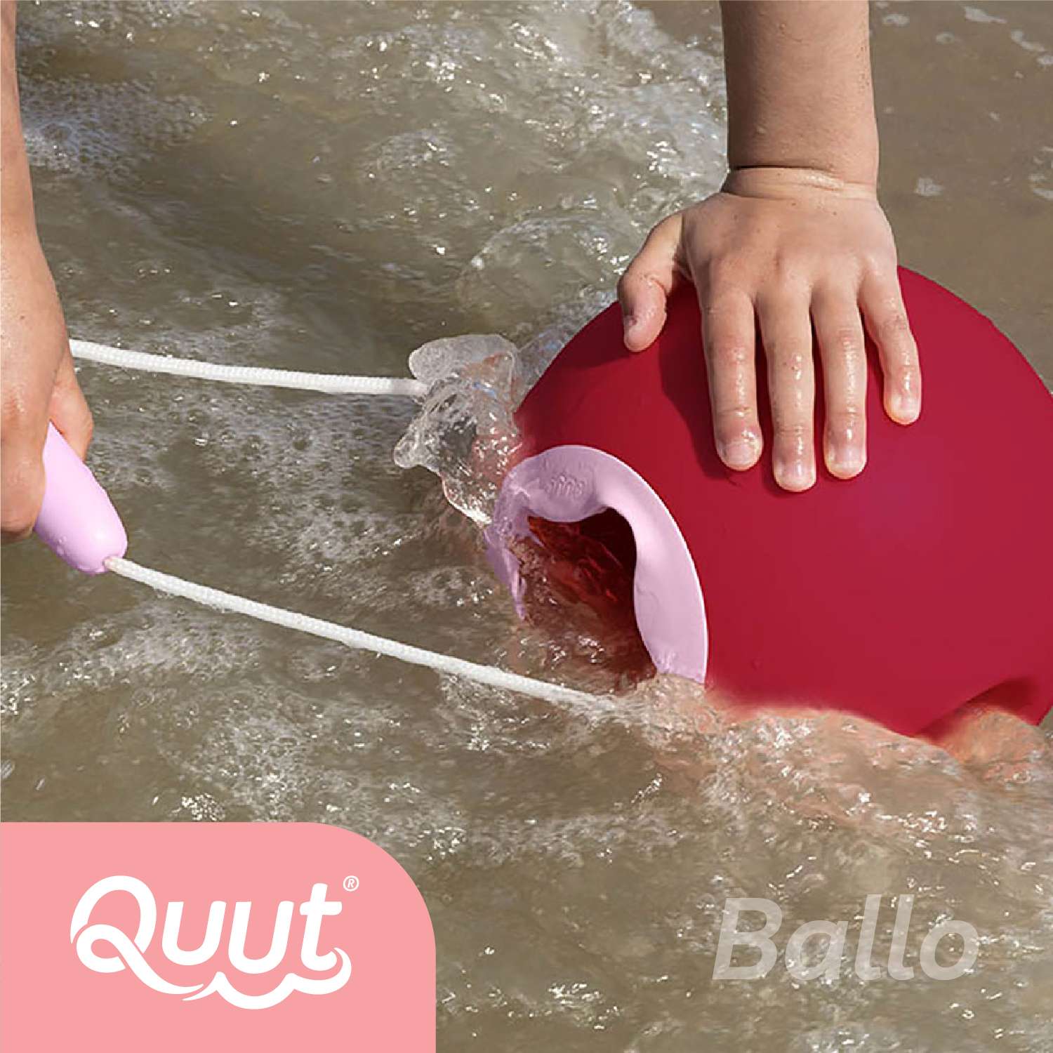 Ведёрко для воды QUUT Mini Ballo Сладкий розовый + жёлтый камень - фото 5