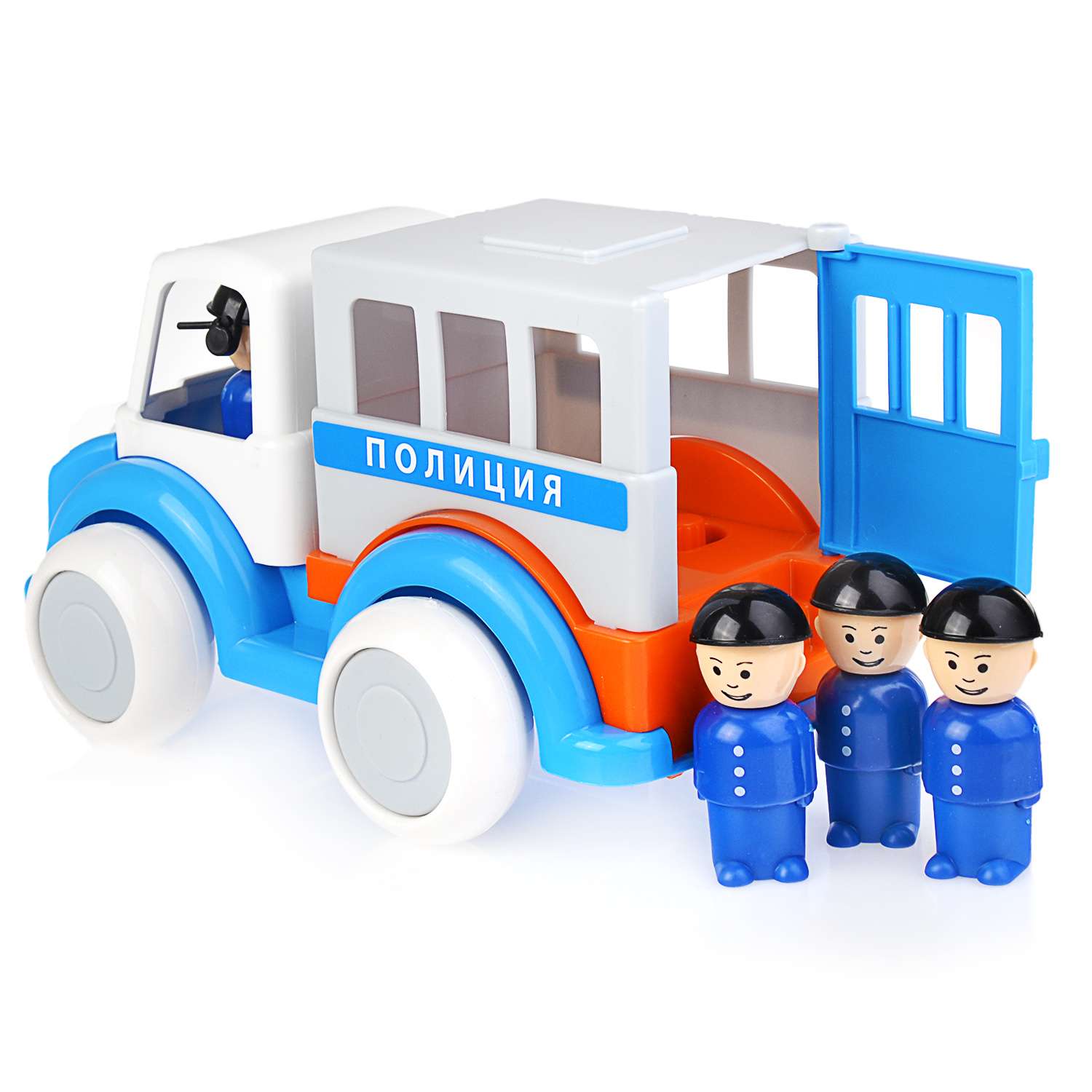 Полицейская машинка Форма С фигурками полицейских Бесшумные колеса 01134126 - фото 2