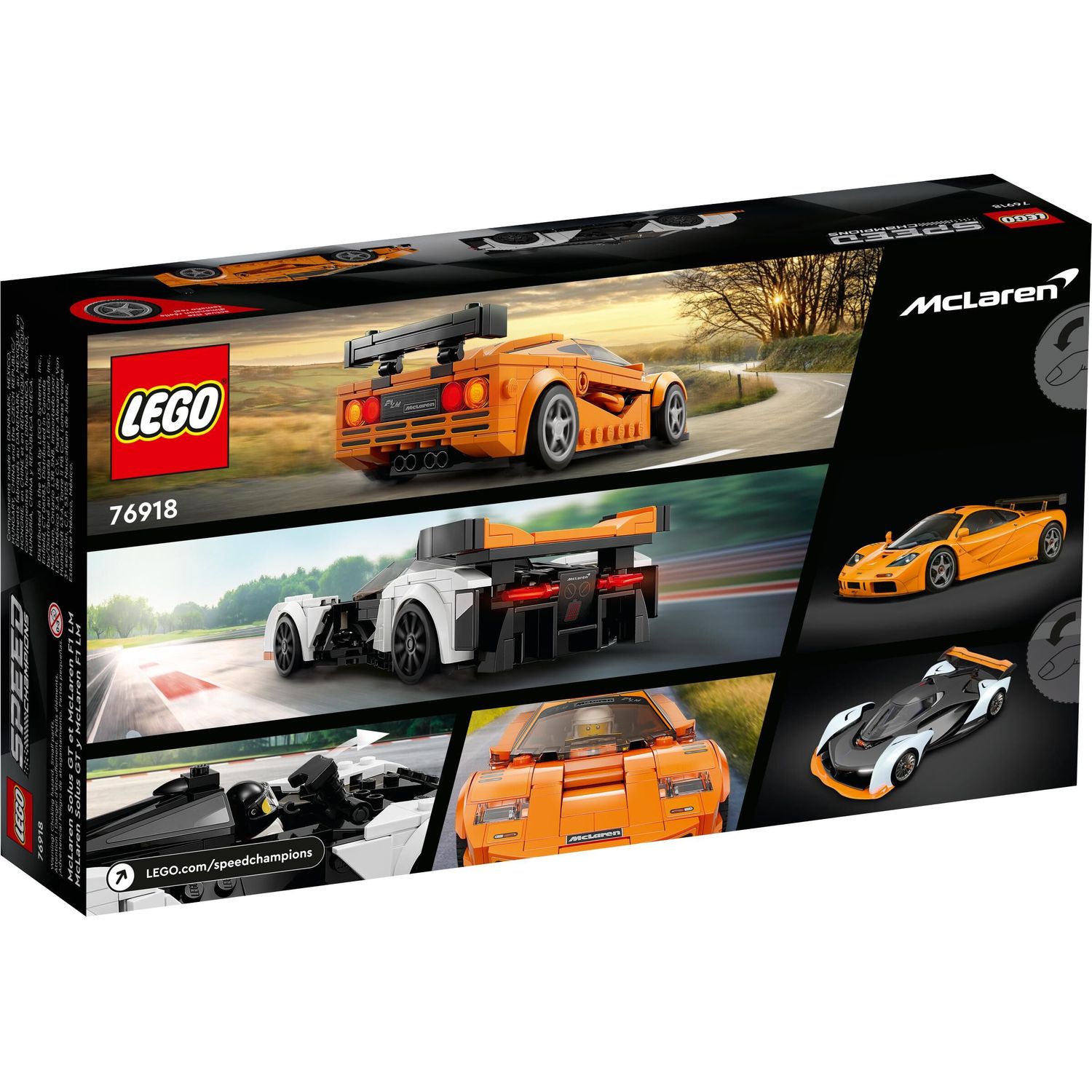 Конструктор LEGO Speed Champions McLaren Solus GT and McLaren F1 LM 76918 - фото 9