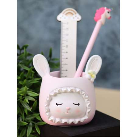 Подставка для канцелярии iLikeGift Lovely bunny pink