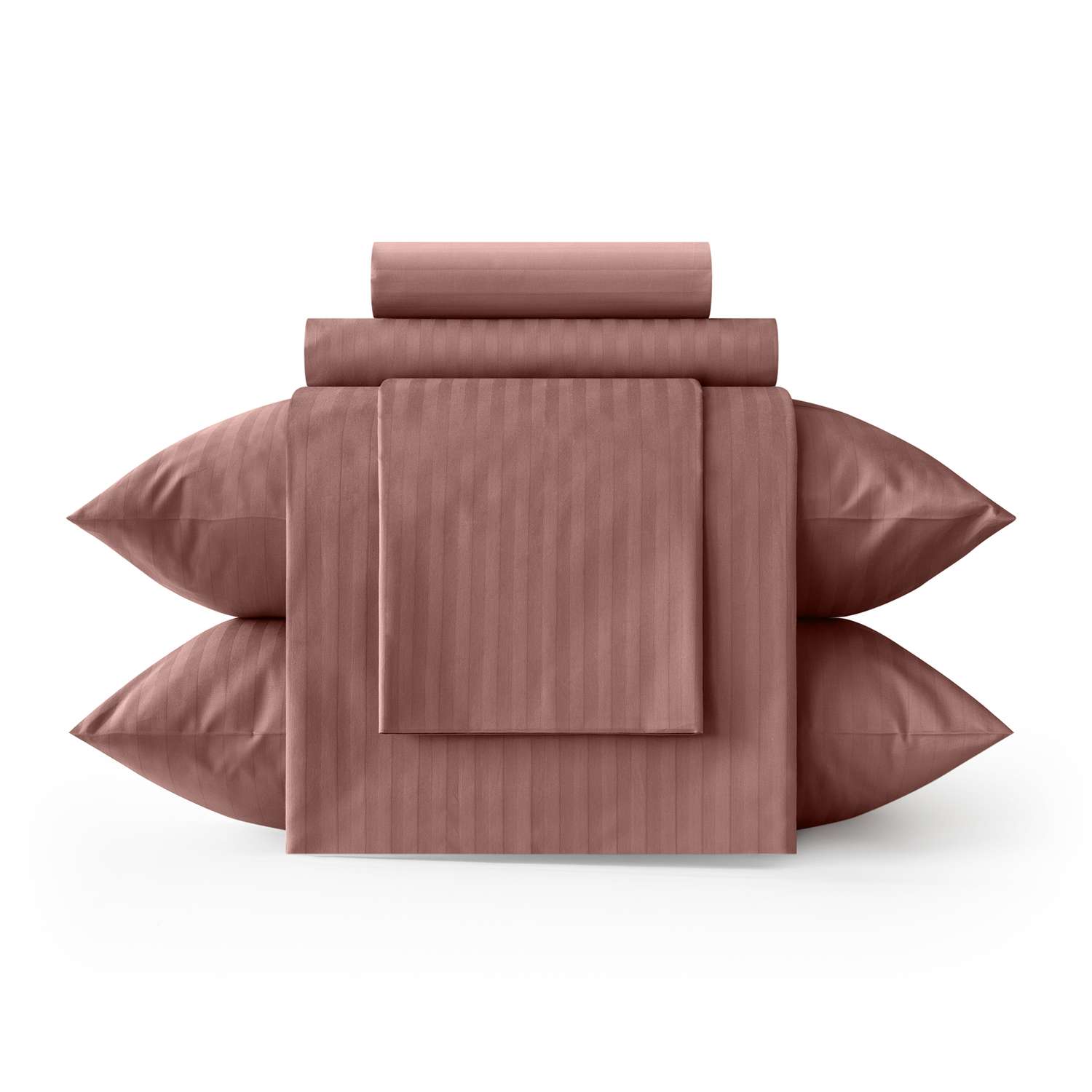 Комплект постельного белья Verossa 1.5СП Ash страйп-сатин наволочки 70х70см 100% хлопок - фото 4