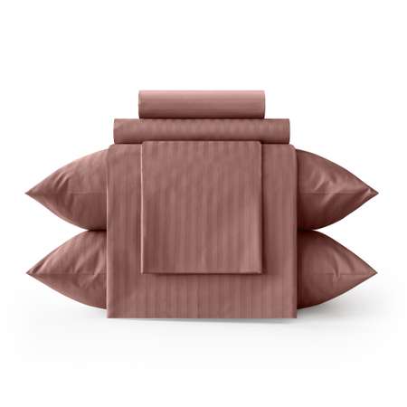 Комплект постельного белья Verossa 1.5СП Ash страйп-сатин наволочки 70х70см 100% хлопок