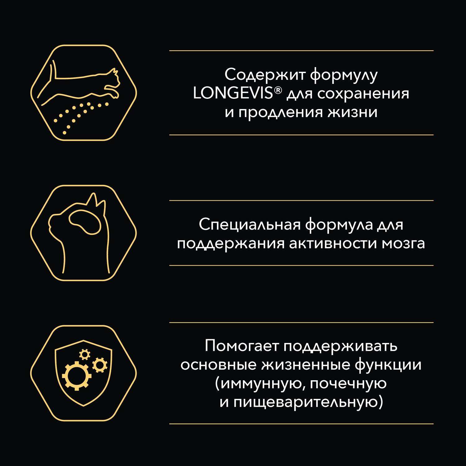 Корм влажный для пожилых кошек PRO PLAN Nutri Savour 85г с индейкой в соусе пауч - фото 4