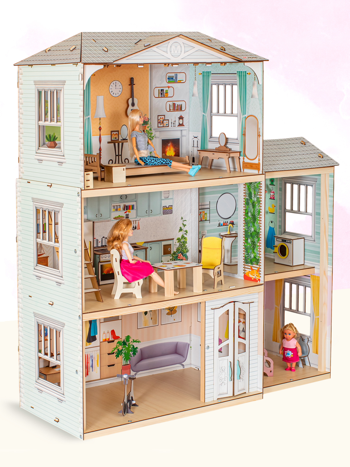 Кукольный дом с мебелью M-WOOD Венеция 3032 - фото 4