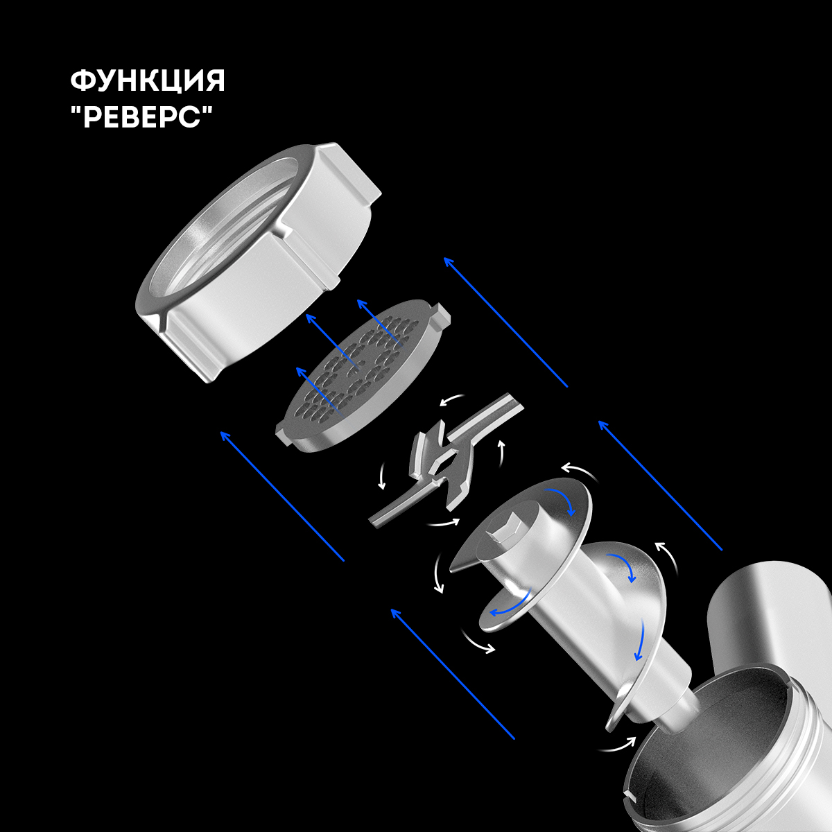 Мясорубка электрическая Galaxy LINE GL2410 - фото 4