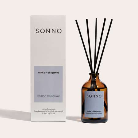 Ароматический диффузор SONNO Tonka + Bergamot 100 мл