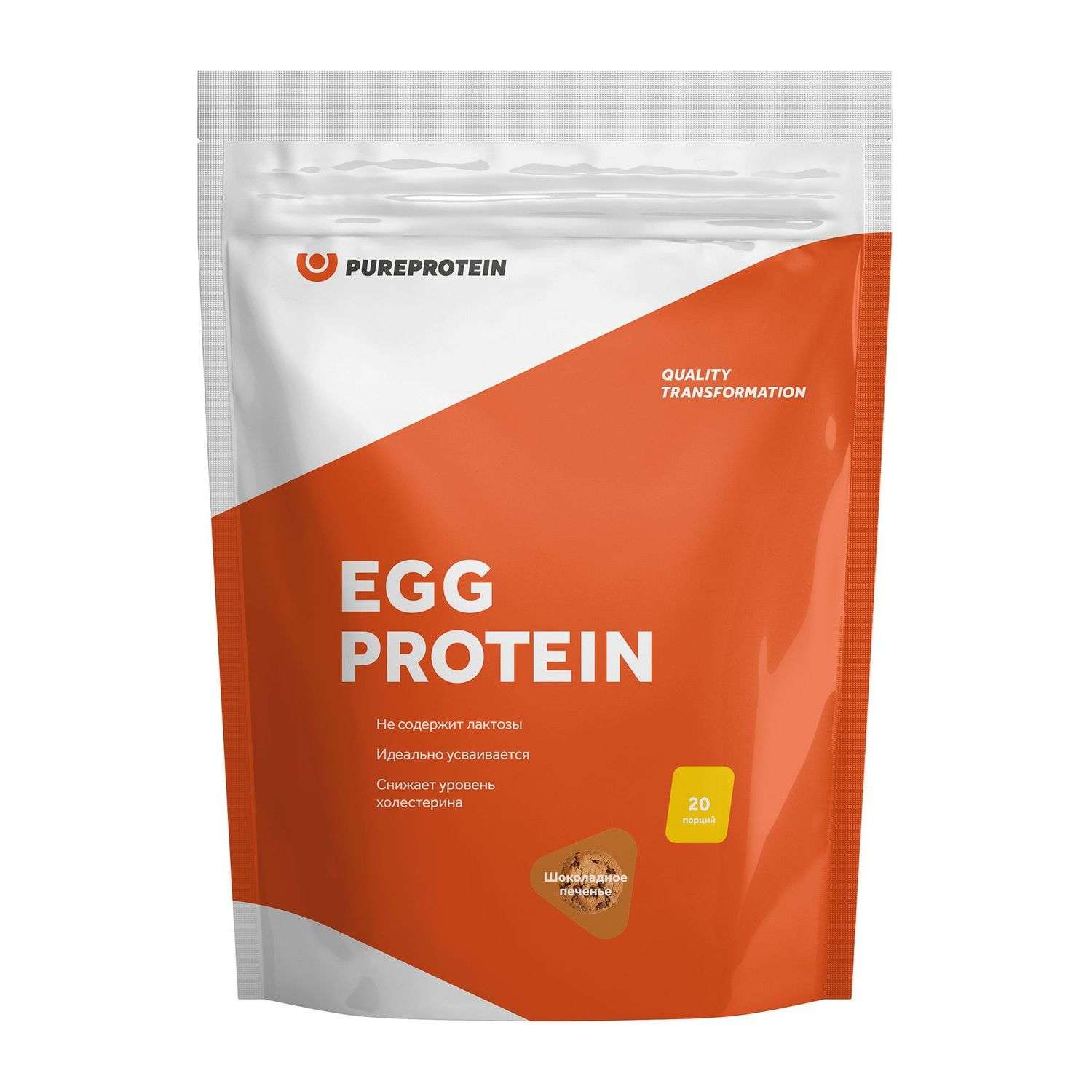 Специализированный пищевой продукт PUREPROTEIN Протеин яичный шоколадное печенье 600г - фото 1