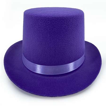 Карнавальная шляпа Riota Цилиндр фиолетовый.