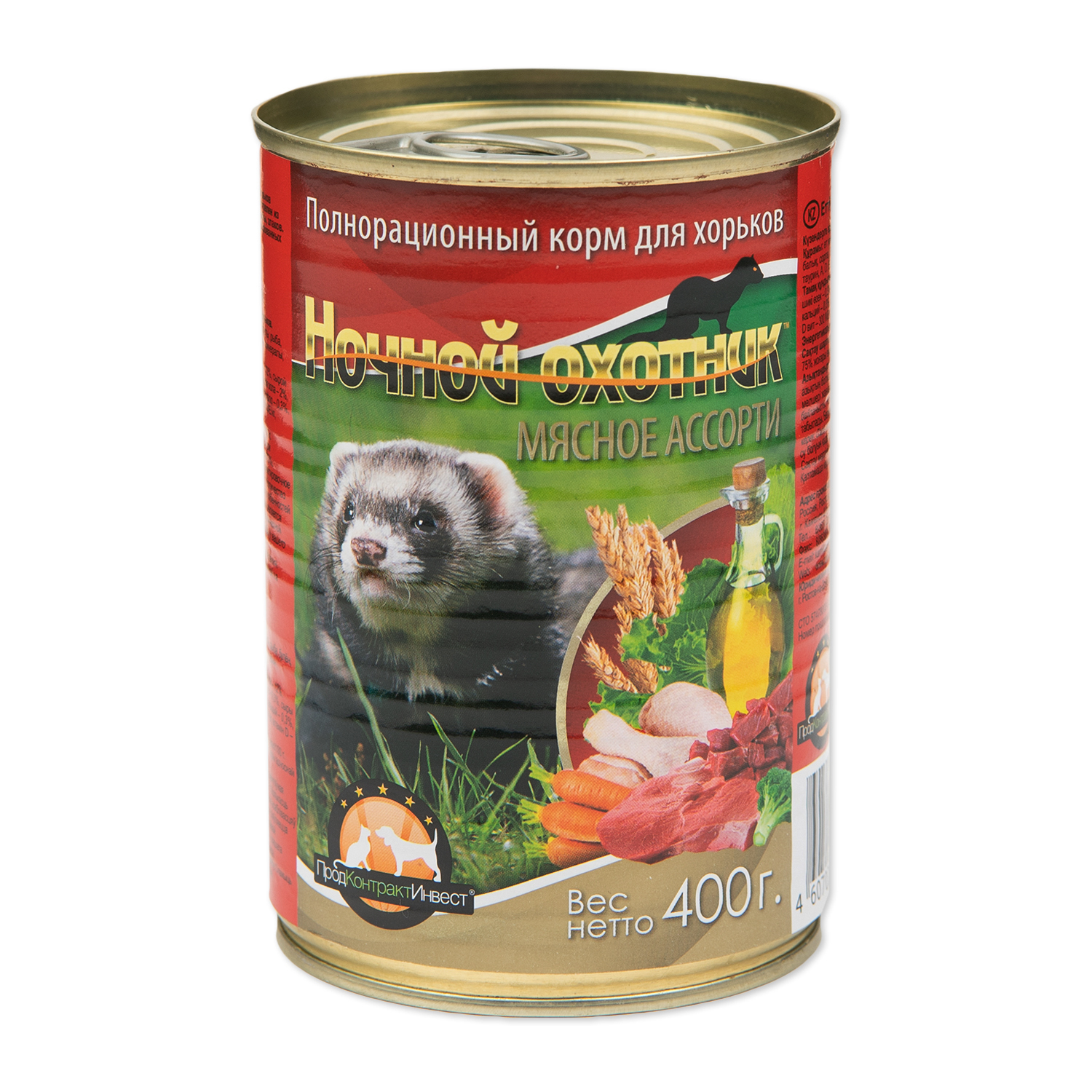 Корм для хорьков Ночной охотник ассорти 400г - фото 1
