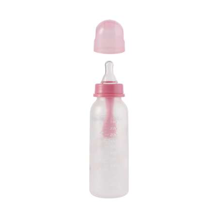 Бутылочка для кормления Baby Plus с ложкой и соской BP5114-C-2 250 мл розовая