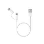 Кабель XIAOMI Mi 2-in-1 USB Cable Micro-USB to Type-C 0.3 м белый SJV4083TY