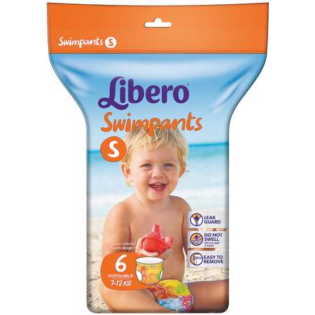 Трусики для плавания Libero Swimpants Small 7-12кг 6шт