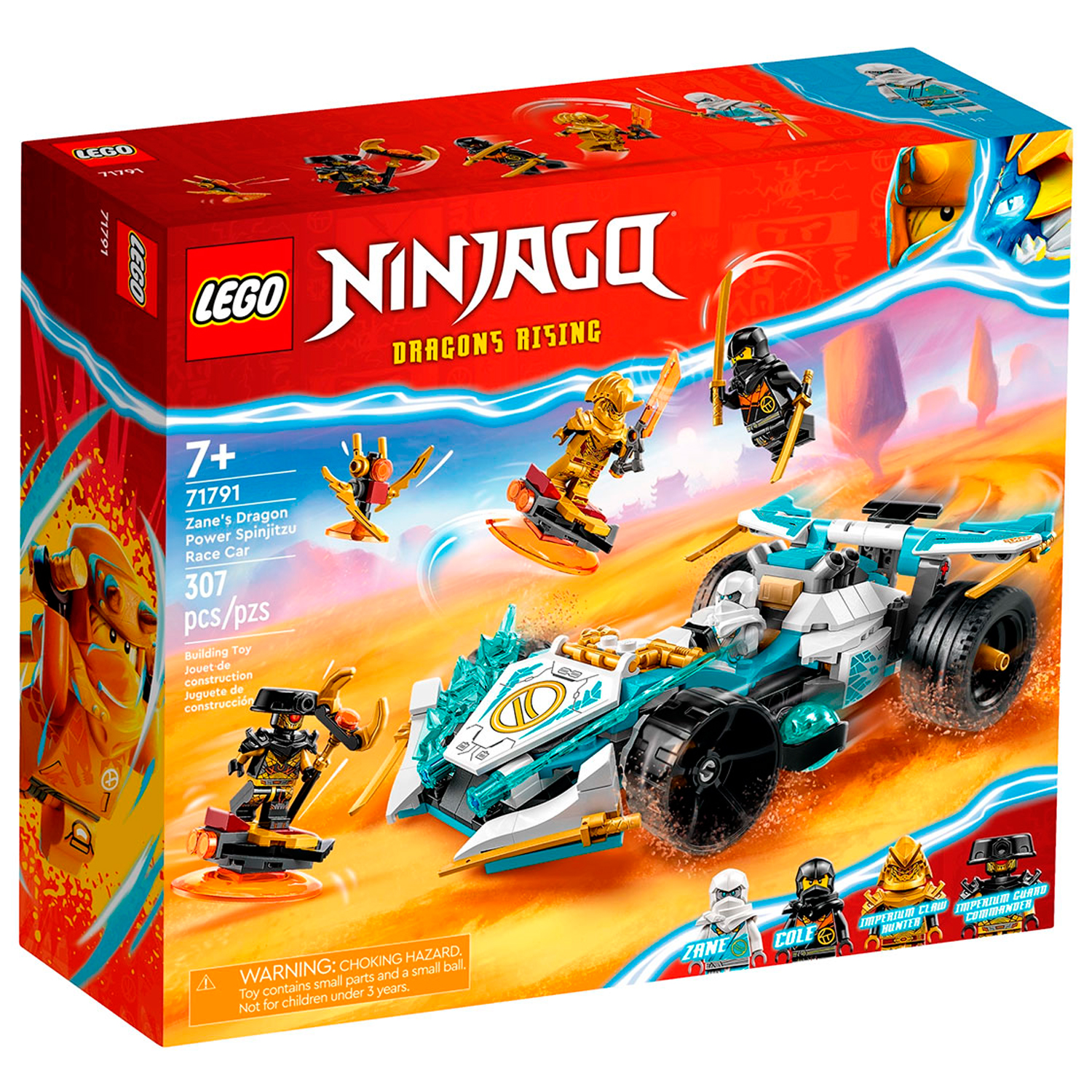 Конструктор детский LEGO Ninjago Сила дракона Зейна - Гоночная машина Кружитцу - фото 8