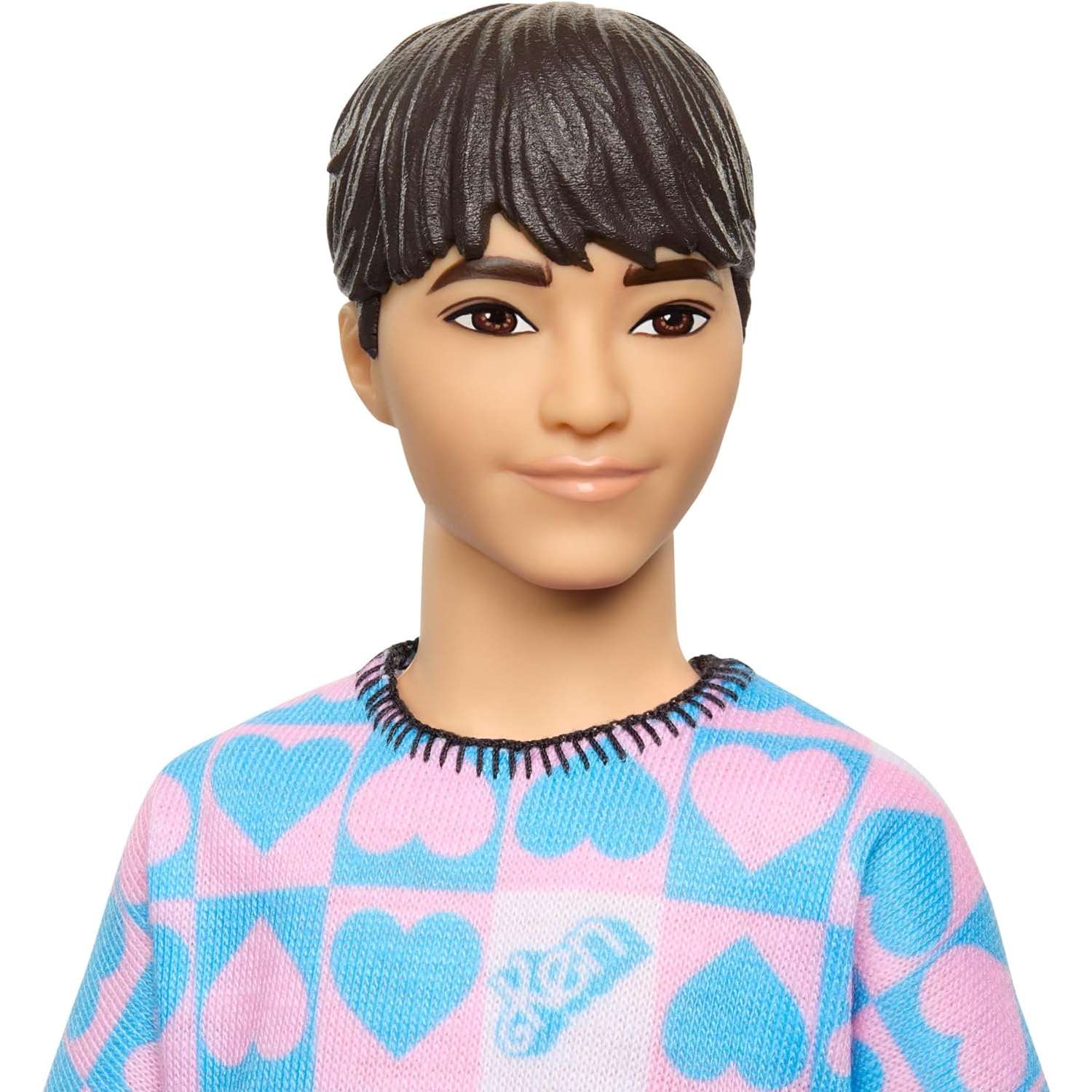 Кукла Barbie Fashionista Ken голубой и розовый свитер HRH24 HRH24 - фото 3
