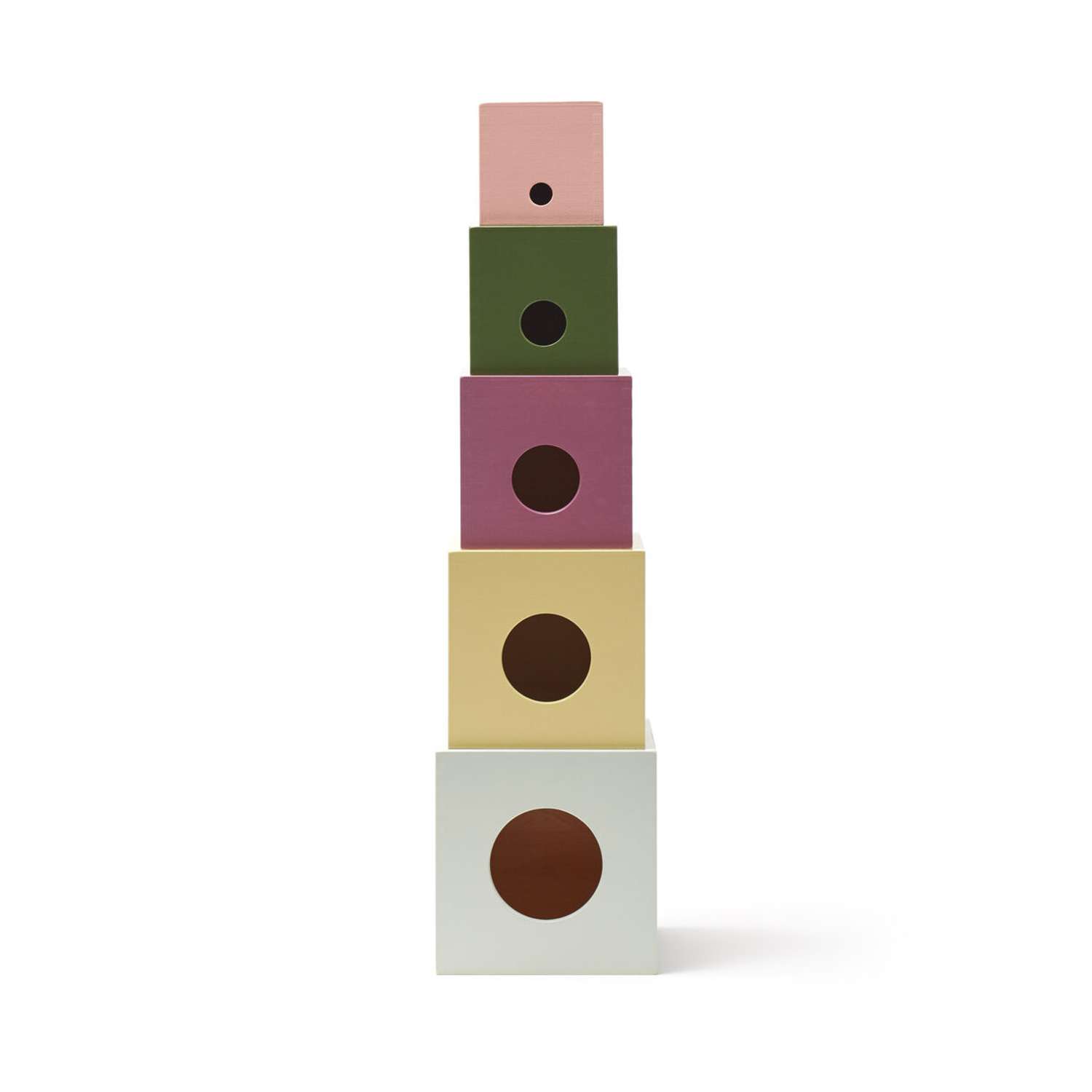 Кубики Kids concept 5 элементов деревянные - фото 1