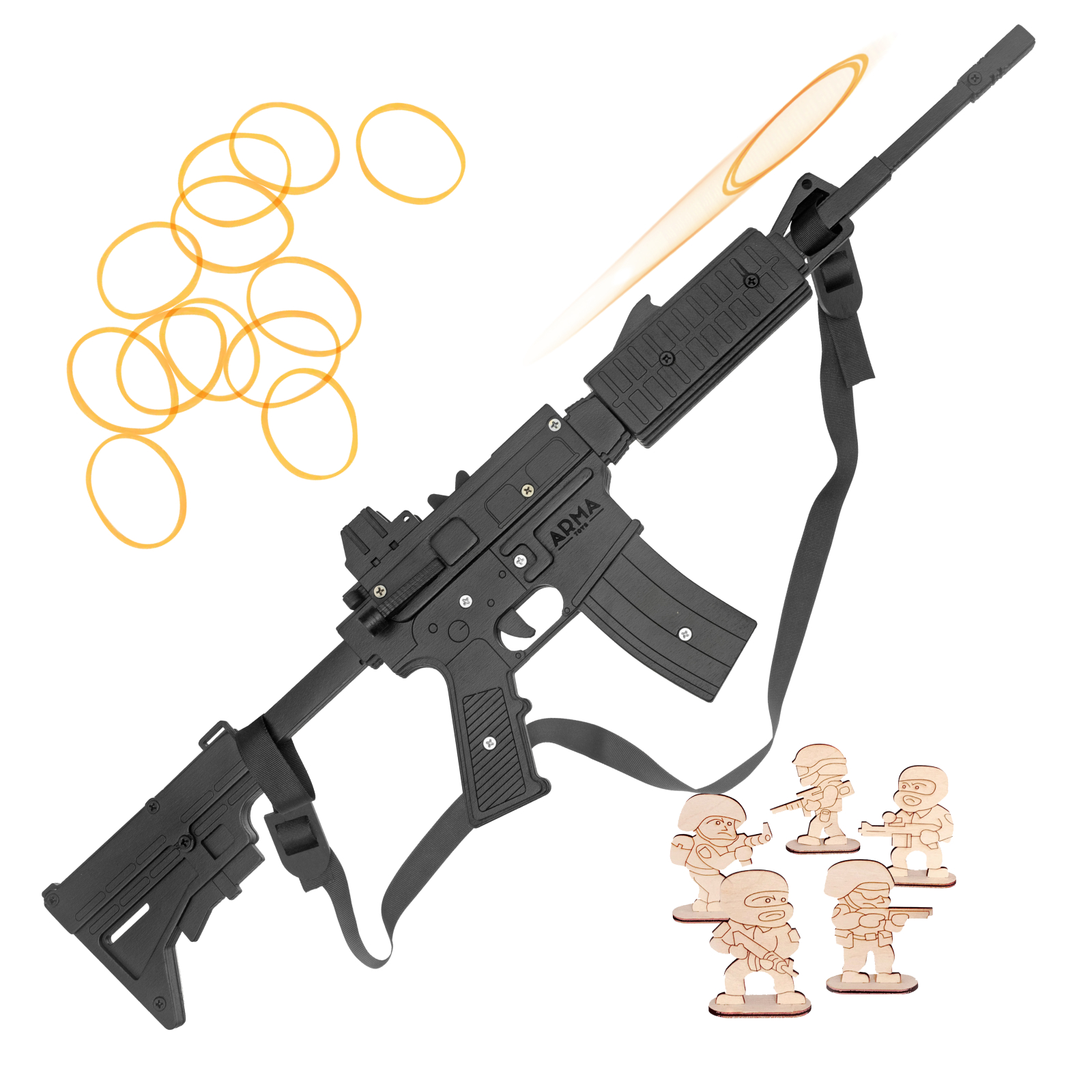 Резинкострел Arma.toys М4 деревянный - фото 2