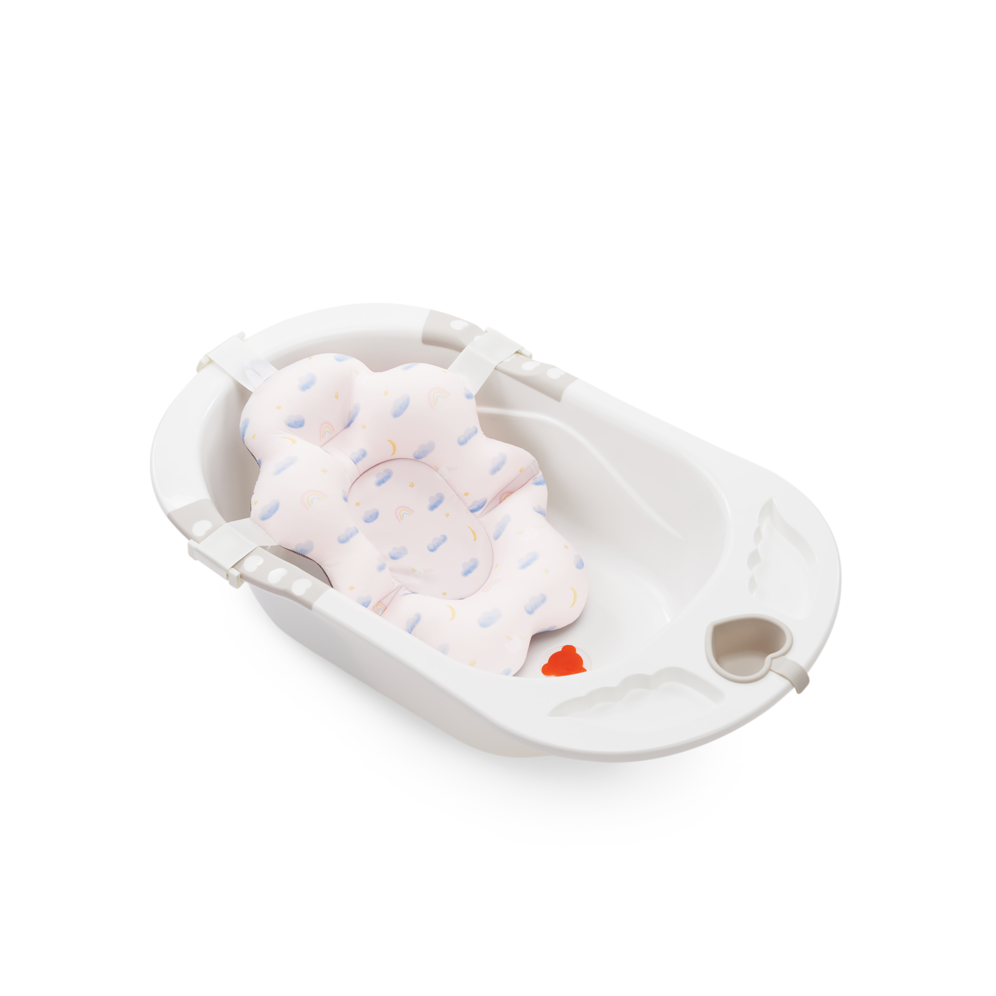 Гамак для купания Happy Baby для новорожденных розовый - фото 11