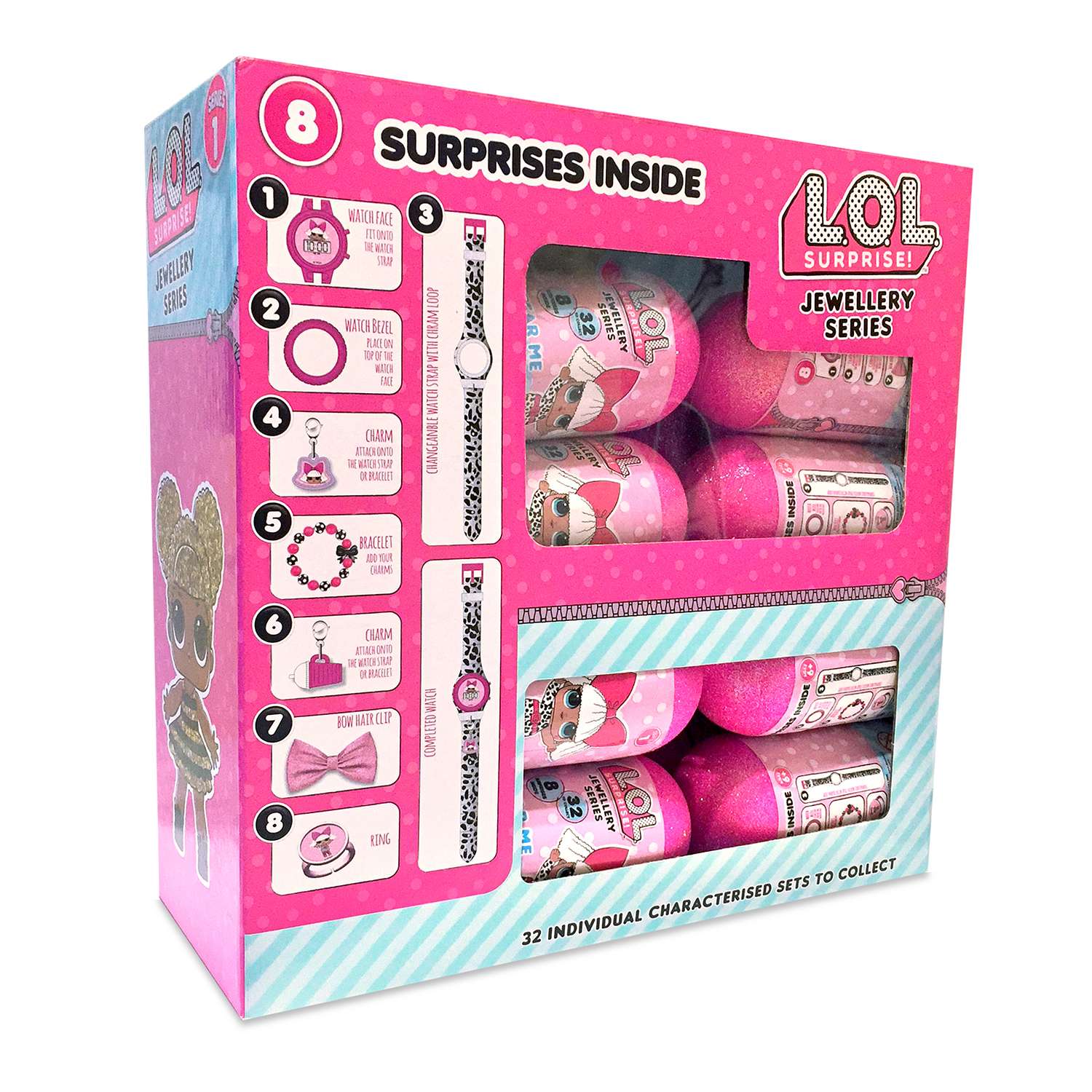 Набор украшений Sinco Toys L.O.L. с часами 8шт в непрозрачной упаковке (Сюрприз) LOL354027 - фото 36