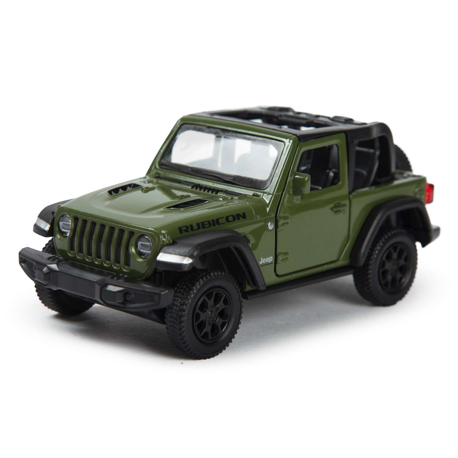 Машинка Mobicaro 1:32 Jeep Rubicon Open Top Зеленая 544060NT(А) 544060NT(А) - фото 1