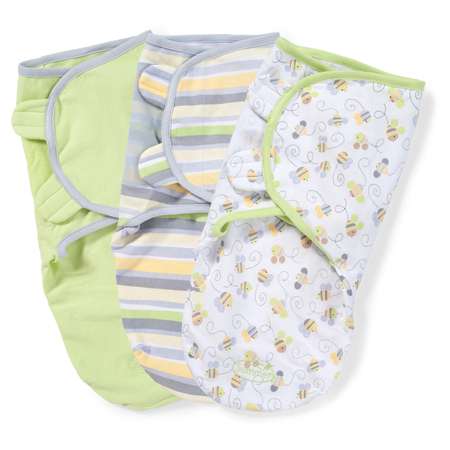 Конверт Summer Infant SwaddleMe Пчелки на липучке S/M 3шт